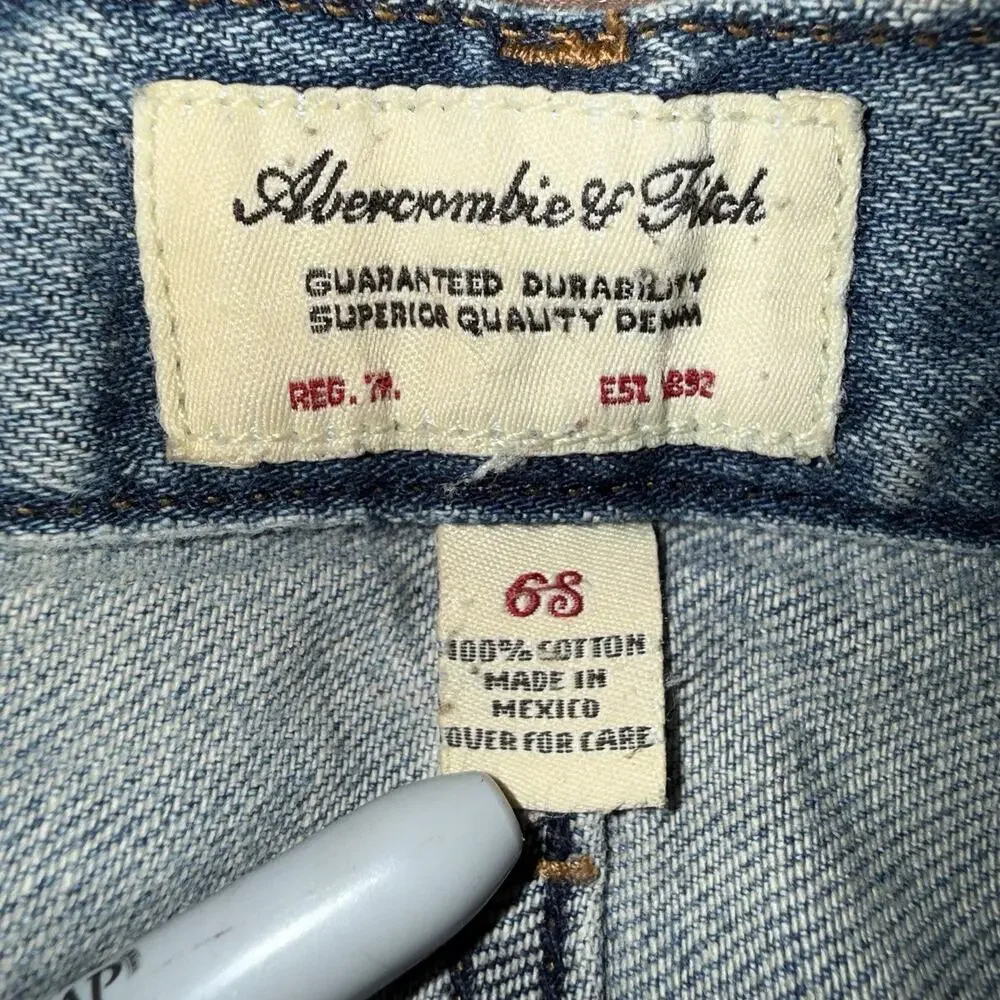 *Abercrombie & Fitch Y2K Jean & Top 2 Pc Bundle* Sz 6 32x30 & M Tank EUC Curated - Picture 4 of 16